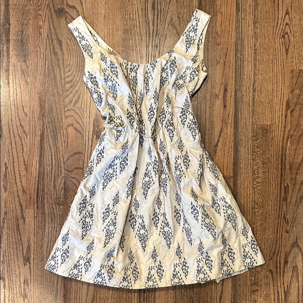 Marni Blue and White Patterned Dress
